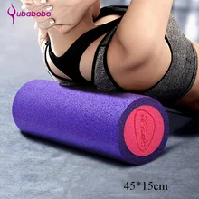 QUBABOBO 45*15 см PE Йога Пена ролик расслабляющий мышцы Йога массажный ролик для пилатеса блоки для фитнеса вал фасции липкий ролик