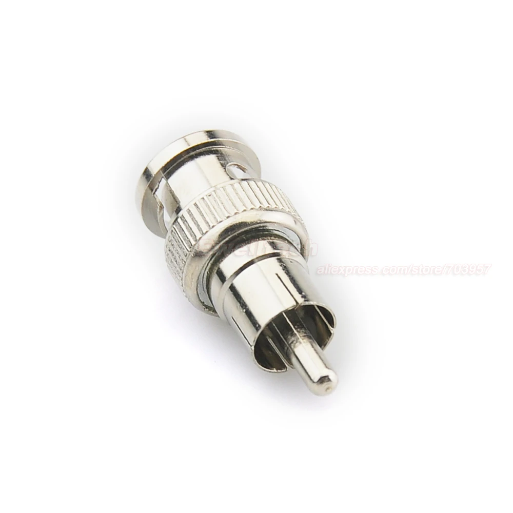 BNC Male to RCA Male Coax Connector Adapter Cable Coupler for CCTV Camera BNC Male to RCA Male Coax Connector Adapter Cable Coupler for CCTV Camera