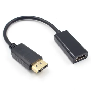 

DHL 100PCS DisplayPort to HDMI Adapter, DP Display Port to HDMI Converter Male to Female Gold-Plated Cord
