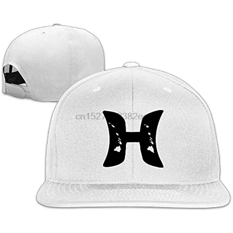 Создайте свой собственный унисекс Snapback Регулируемая Кепка дорожная шляпа натуральные Гавайские карты в черной буквы H бейсбольная плоская шляпа