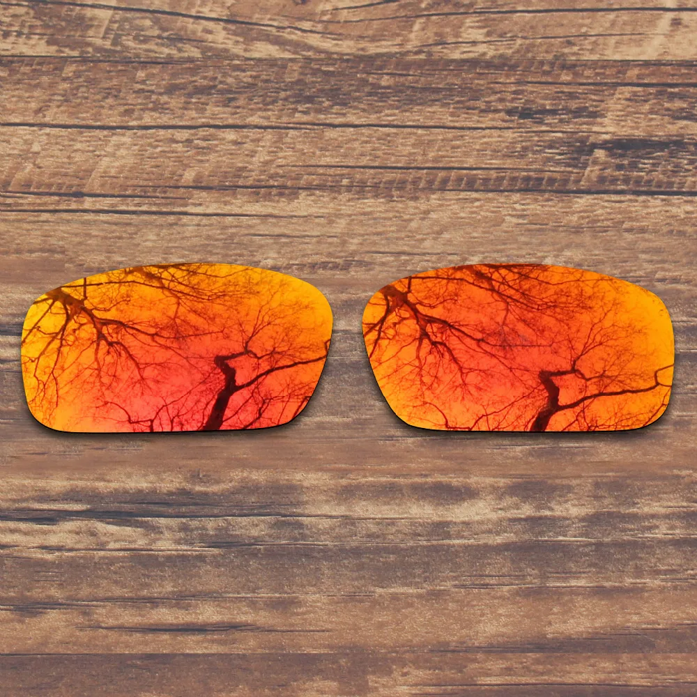 ToughAsNails Polarized Replacement Lenses for Oakley Crankshaft Sunglasses Fire Red Mirrored (Lens Only)