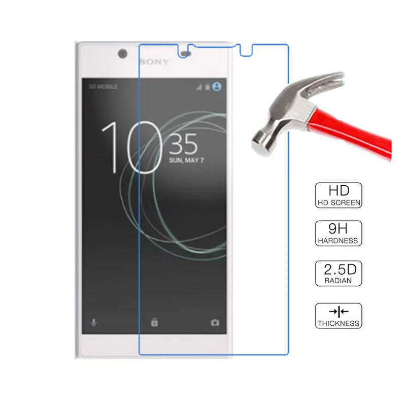 

2Pcs Tempered Glass For Sony Xperia L1 G3313 2017 Screen Protector Glass For Sony Xperia L1 G3312 2017 Protective Film