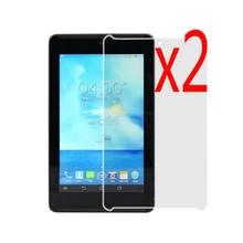 2x пленки+ 2x чистой тканью, в розницу посылка прозрачный ЖК-дисплей Экран защитная плёнка для НУА Вэй щитки для ASUS FonePad HD 7 ME372 ME372CG