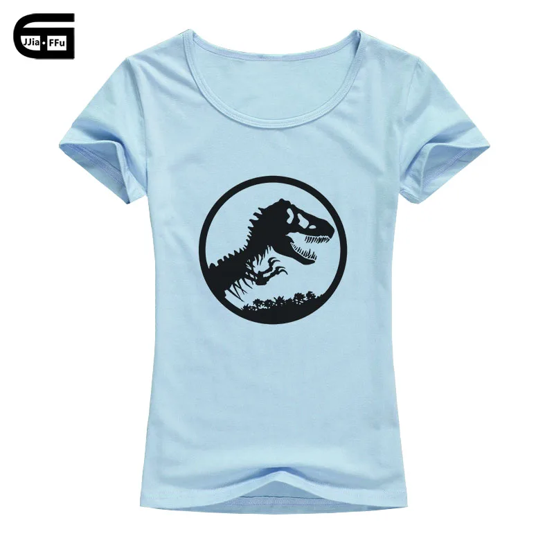 

2018 summer jurassic park t shirt women femme tee Jurassic World shirt casual short sleeve t-shirt camisa feminina B59