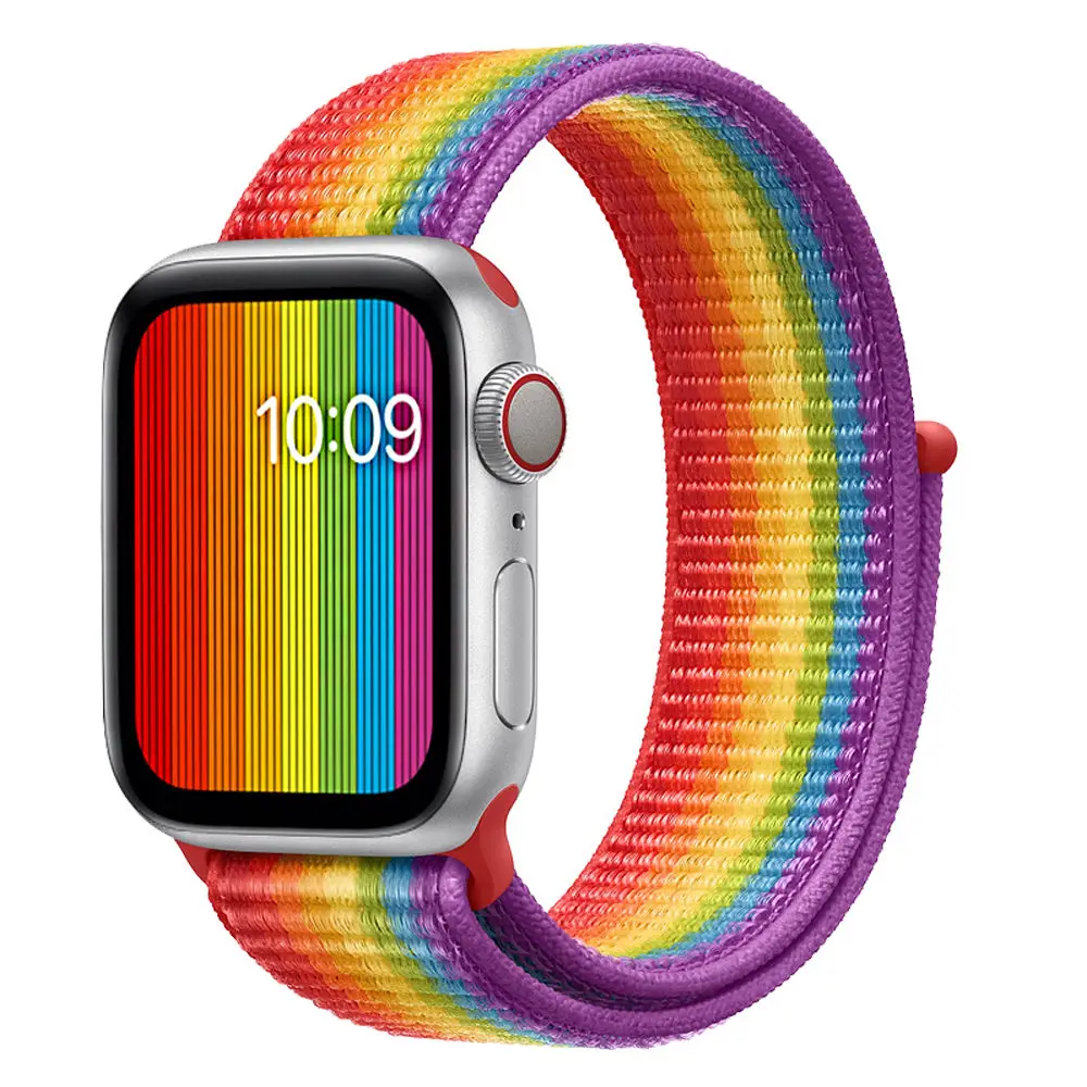 Нейлоновый ремешок для Apple Watch band 42 мм 38 iWatch 4 44 40 Спортивная петля часов Браслет watch
