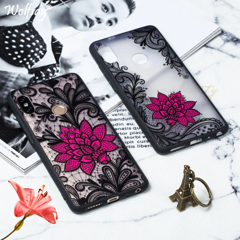 

3D Women Flower Case On Xiaomi Redmi Note 5 Case Relief Soft Silicon Edge Hard Back Cover Redmi Note 5 Case Redmi Note 5 Celular