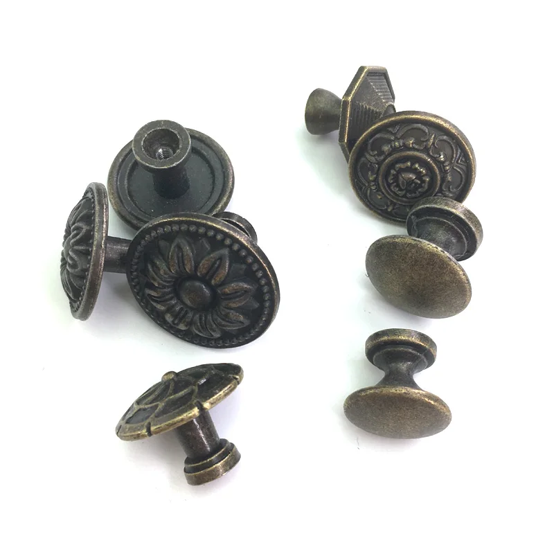 Furniture Handles 1x Antique Bronze kitchen cabinet drawer knobs dresser cupboard wardrobe furniture Pulls Handle Wooden Box Jewelry Box knobs Kitchen Door Handles