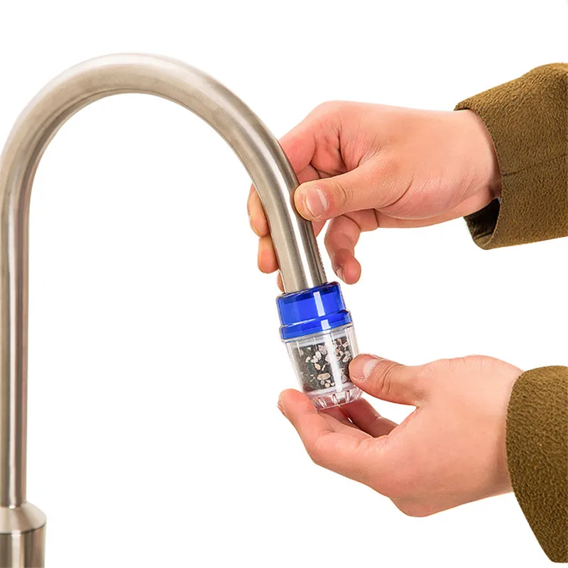 Мини-кран удлинитель насадка для душа с активированным углем водопроводной фильтр для воды домашний очиститель воды Кухня Ванная раковина аксессуары