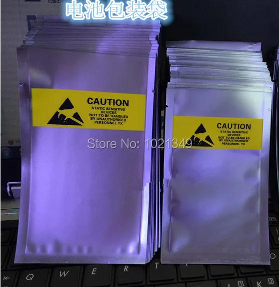 100pcs/lot 11cm*6cm Electronic Components Batteries Anti Static Plastic