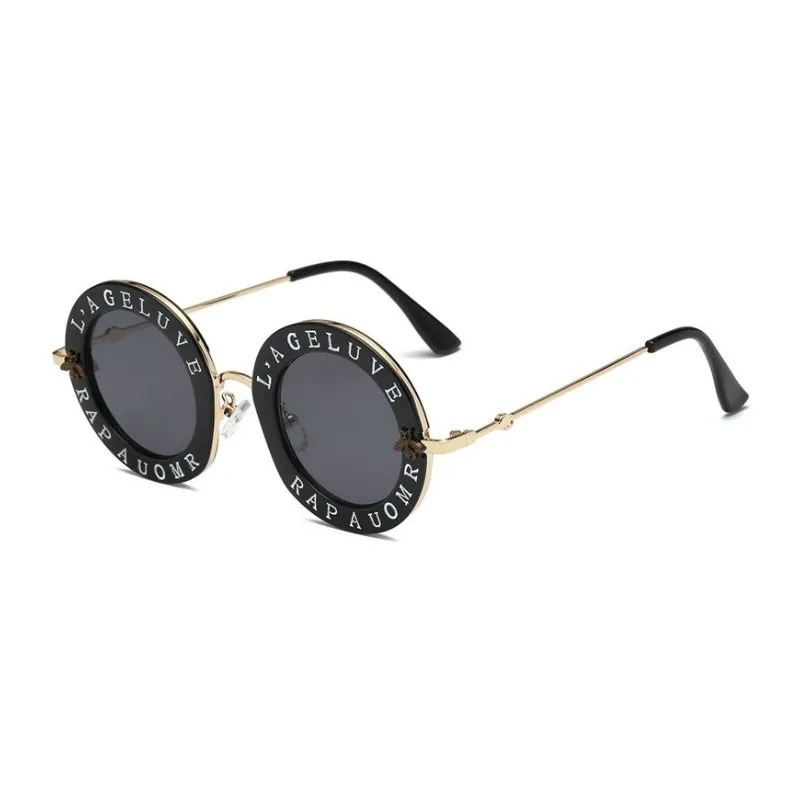 Круглые классические женские брендовые солнцезащитные очки в стиле ретро, модные солнцезащитные очки LAGELUVE RAPAUOMR, роскошные мужские дизайнерские солнцезащитные очки - Цвет линз: C01