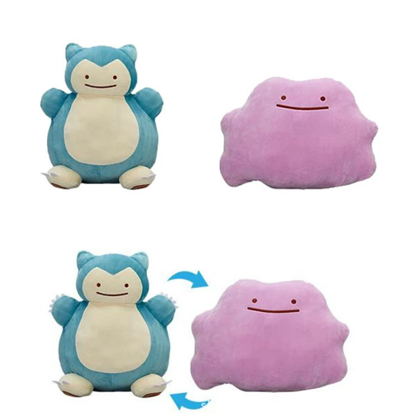 30 см Ditto Metamon Snorlax Inside-Out Подушка японская плюшевая кукла Фигурка Игрушки