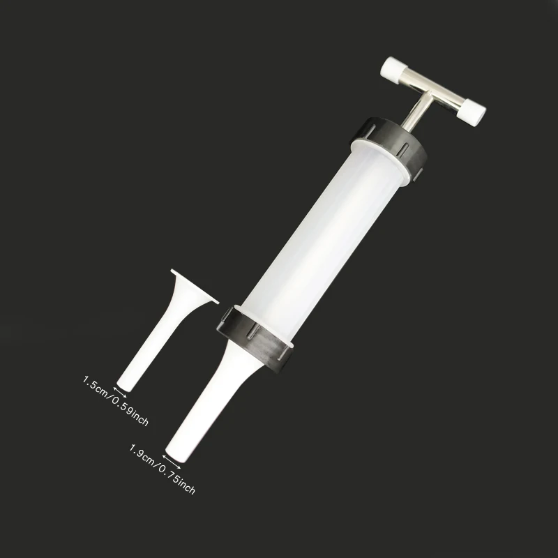 

Manual Type Home Sausage Stuffer Filling Making Machine Plastic Sausage Filler Sausage Suction Filling Funnels Wholesale