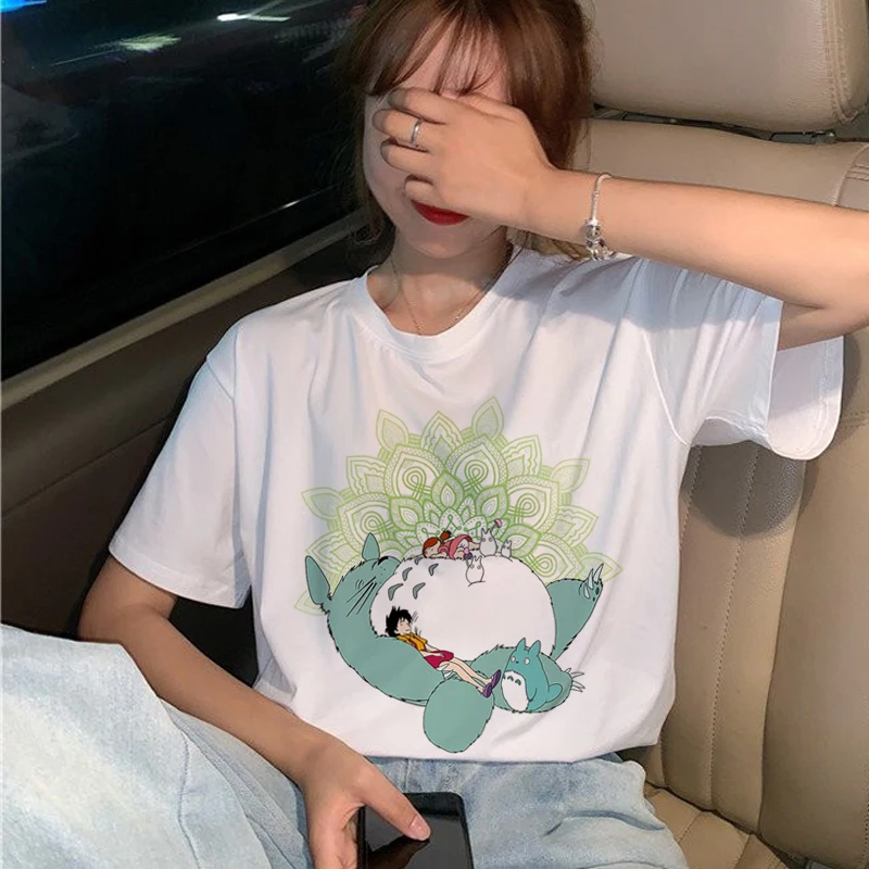Новинка футболка Totoro женская в стиле каваи 90 х графическая Харадзюку Миядзаки