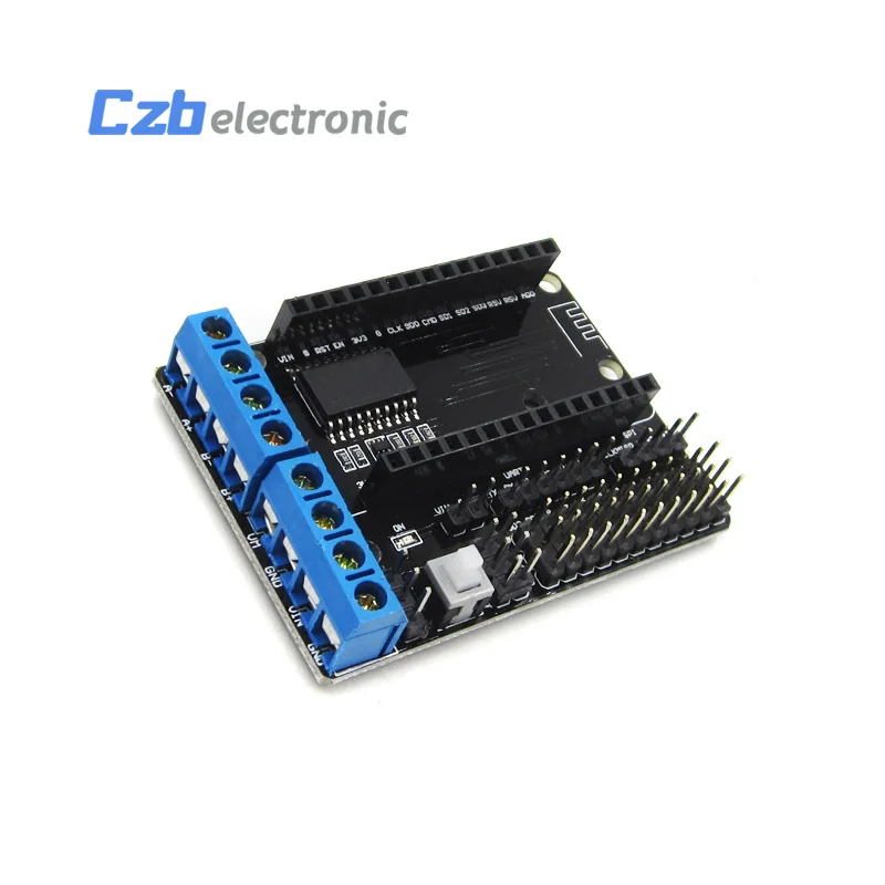 HX25B009 WIFI NodeMcu Lua Motor Driver Shield Board L293D For ESP8266 ESP-12E Dual High Power H Bridge Module 4.5-36V  (5)