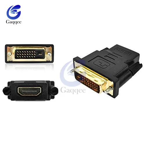 Кабели адаптеры DVI 24 + 1 HDMI позолоченный штекер 24k кабель Папа мама конвертер 1080P
