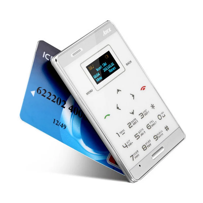 2014 Free Shipping AIEK M3 Card Mobile Phone Mini Pocket Students Personality Children Phone the Most