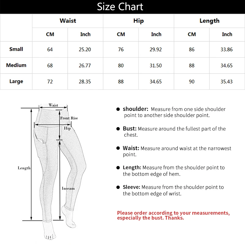 Size Chart Temple