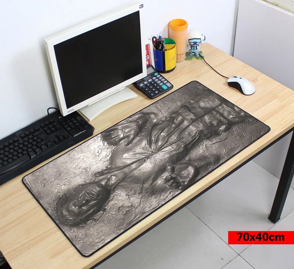 

Han Solo in Carbonite Laptop Gaming Mouse Pads Locking Edge Star War Mouse pad Mat for pc Mouse Mice Pad for Game Player