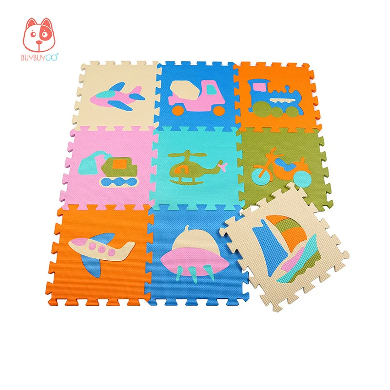 Transportation Series Baby Play Mat Puzzle Mat 30cm*30cm*1cm Environmental Non toxic Crawling