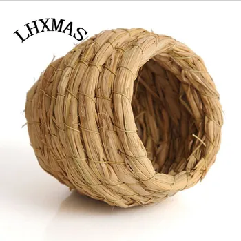 

Handmade Straw Natural Bird Nest Pigeon Bird House Parrot Accessories Bird Products D446