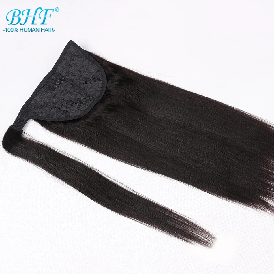 Lowered Ponytail Human Hair Remy Straight European Ponytail