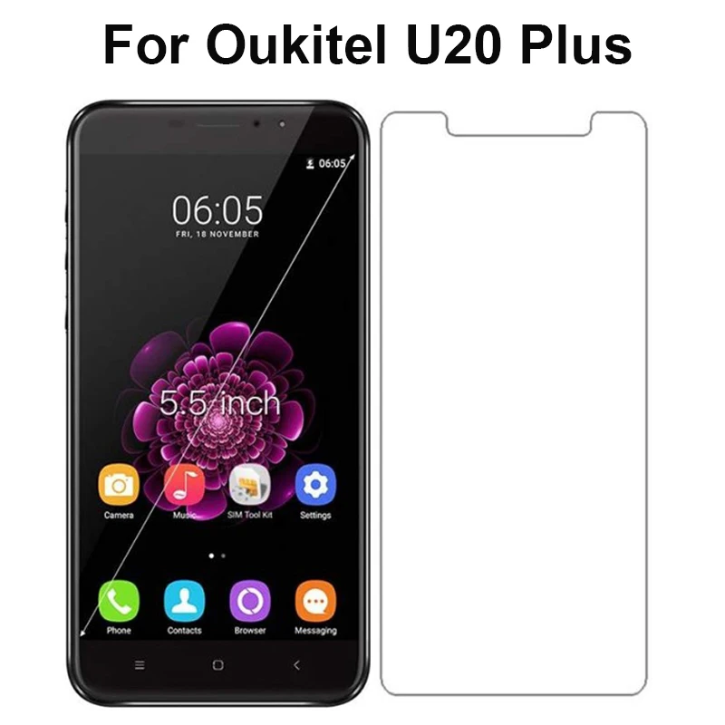 Закаленное стекло для Oukitel U20 Plus защита экрана 9H 2.5D на телефон защитная пленка