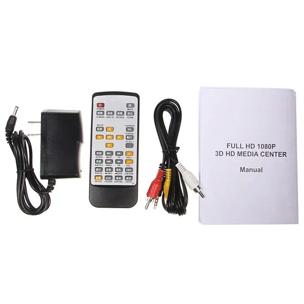 Новый 1080P Full HDD медиаплеер YPrPb HDMI/AV SD/MMC MKV AVI RMVB видео плеер с пультом дистанционного