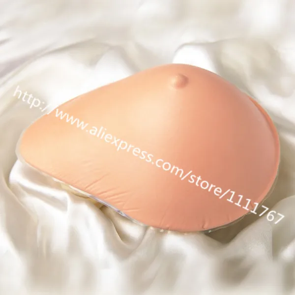 1 Piece for mastectomy women shemale health care AS630 48/110D Light weight False breast Artificial Breasts Fake boobs