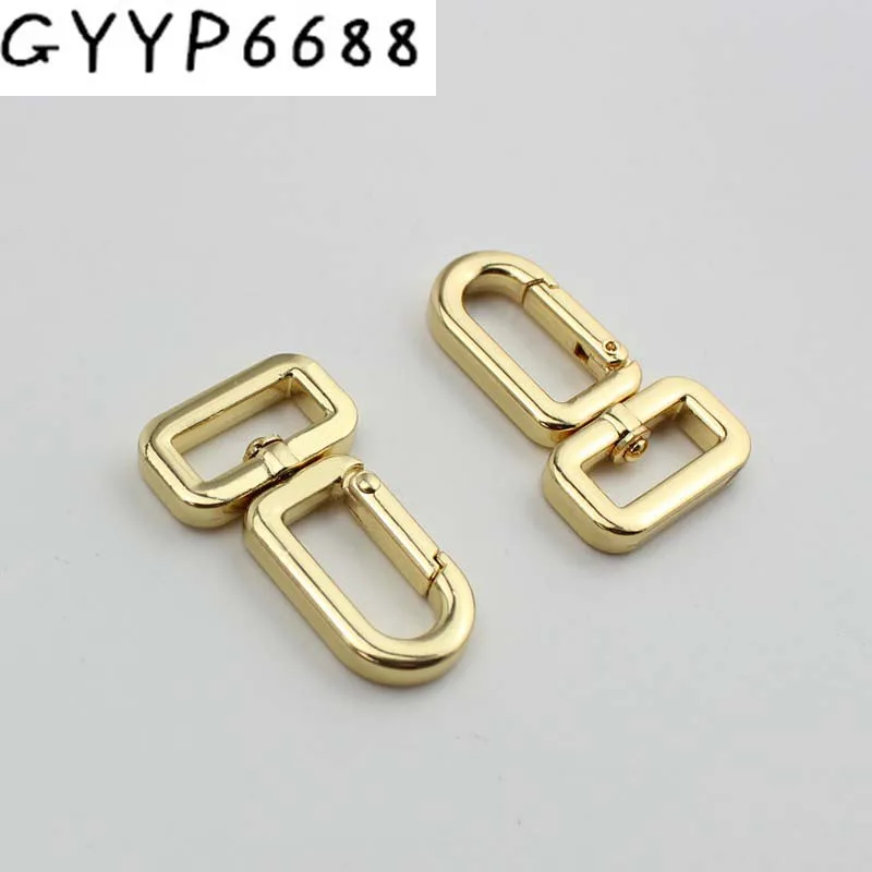 20pcs 15mm gold small snap hook for strap removable webbing,alloy clasp
