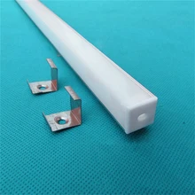 20 шт./лот 80 дюймов 2 м/катушка светодио дный профиль алюминия с молочной/прозрачное покрытие для 10 мм полосы, 90 градусов светодио дный углу бар свет