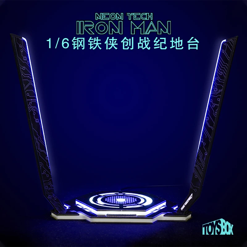 Toysbox 1/6 Железный человек фиолетовый светильник платформа для 12 дюймов фигурка Sence DIY