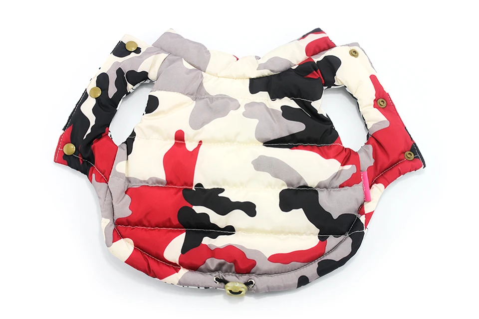 2018 New Double-sided Wear Dog Winter Clothes Warm Vest Camouflage Letter Pet Clothing Coat For Puppy Small Medium Large Dog XXL 306