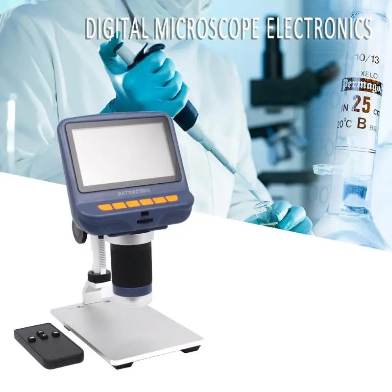 

ADSM106S Digital Electronic USB 1080P HD Video Magnifier 220X Microscope w/ 4.3 Inches LCD Display Soldering Tool for Inspection