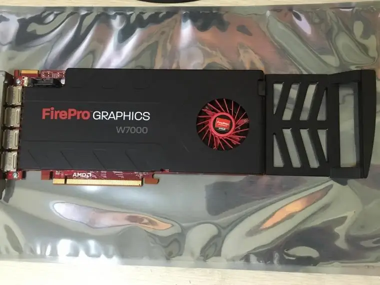 Профессиональная графическая карта FirePRO W7000 4 ГБ DDR5 для рисования 3d тиснения