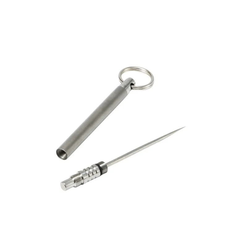 

Outdoor Pure Titanium Waterproof Toothpick Multi-function Fruitpick Holder Case Reusable Recyclable Outdoor Travel Kits