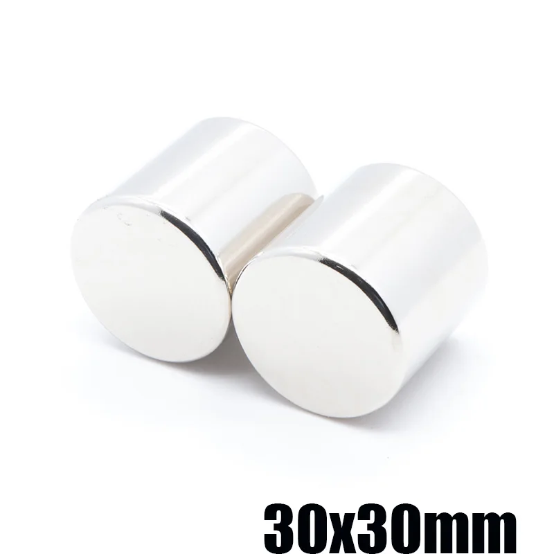 

1pcs 30*30mm Super Powerful Strong Bulk Small Round NdFeB Neodymium Disc Magnets Dia 30x30mm N35 Rare Earth NdFeB Magnet 30X30