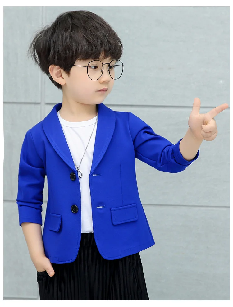 Новое Модное детское пальто, костюм для мальчиков, высокое качество, Детский Повседневный Блейзер на пуговицах для мальчиков, куртка