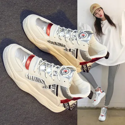 

2018 new casual high-top shoes wild winter net red casual cotton shoes plus velvet old white shoes women