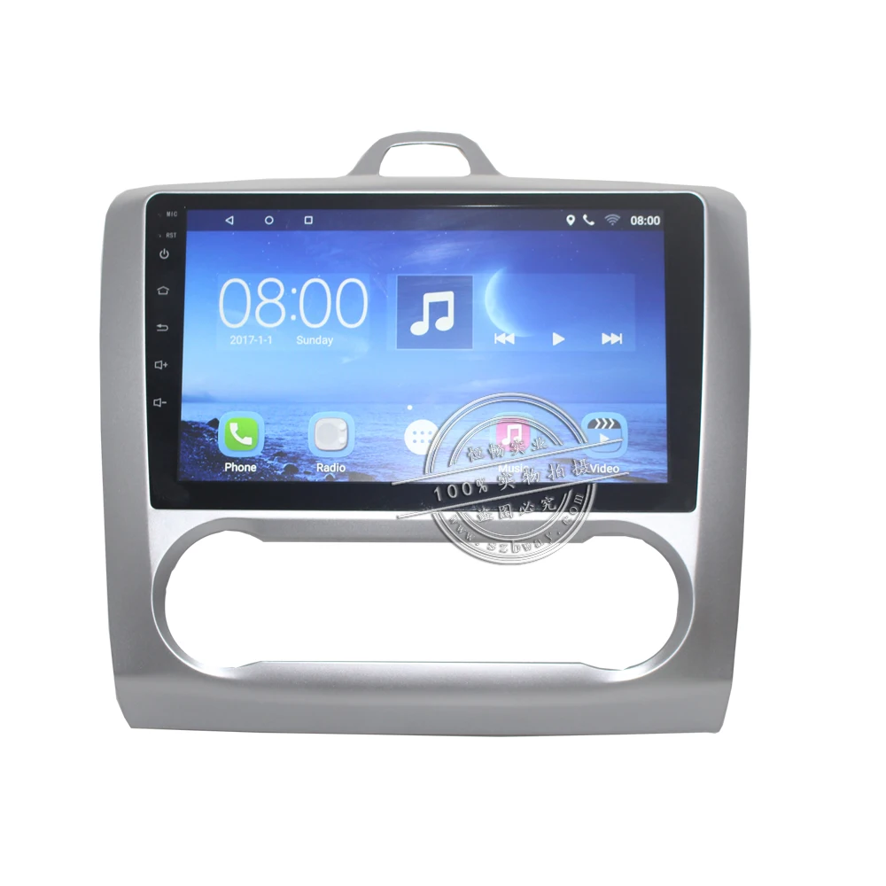 Discount Free Shipping 9" Android 7.0 Car DVD Player For Ford Focus 2 S-Max 2007-2011 car GPS Navigation bluetooth,1G RAM 16G ROM 17
