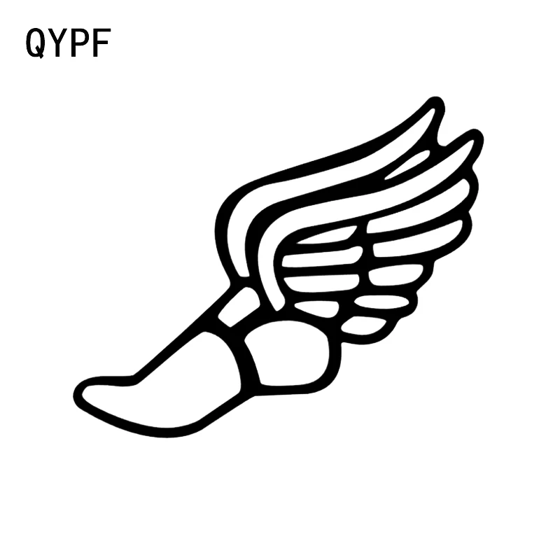 QYPF 13 1*11 см интересные беговые и ангельские крылья Декор автомобиля наклейки
