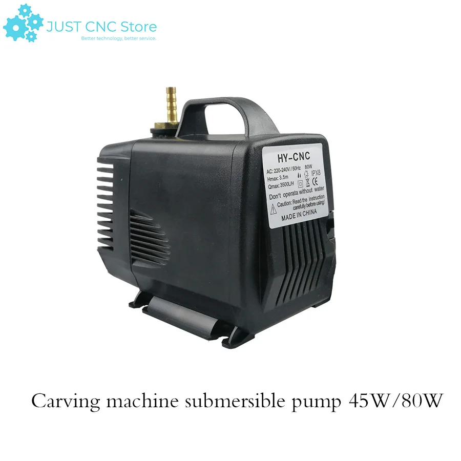 

1pcs 45w/80w 3.5m water pump engraving machine tool cooling for cnc router 2.2kw spindle motor and 1.5kw spindle motor