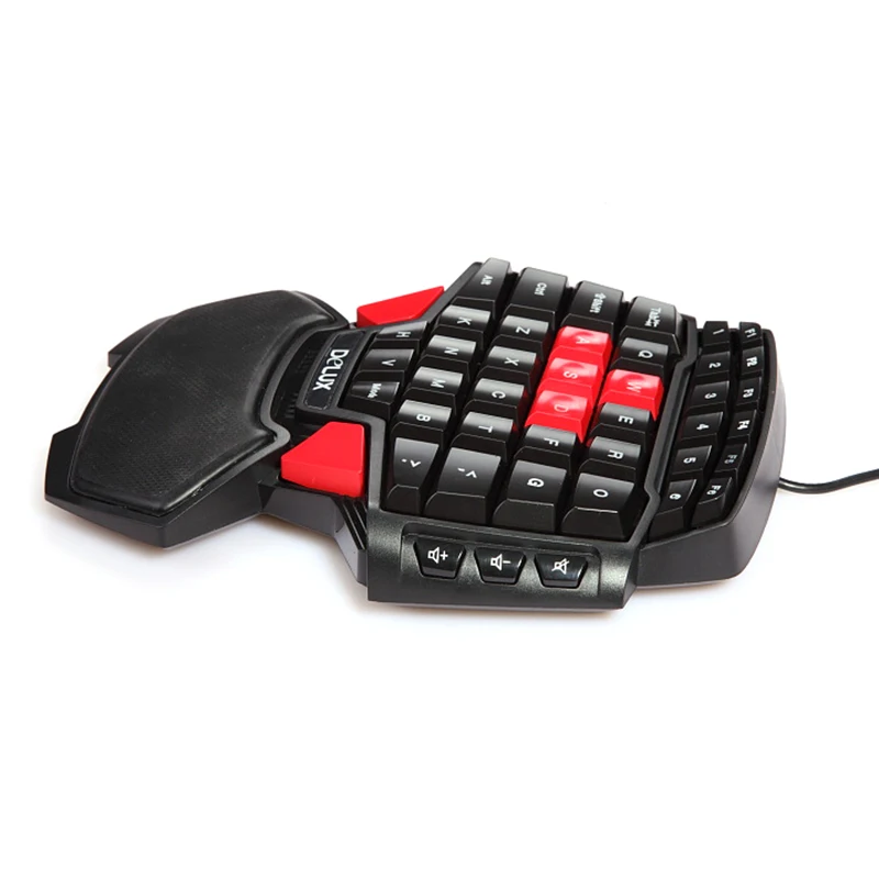 

New Mini Gaming Keyboard Wired 46 Buttons keyboard One Hand Keyboard T9 3 Model with LED Backlight for game high quality