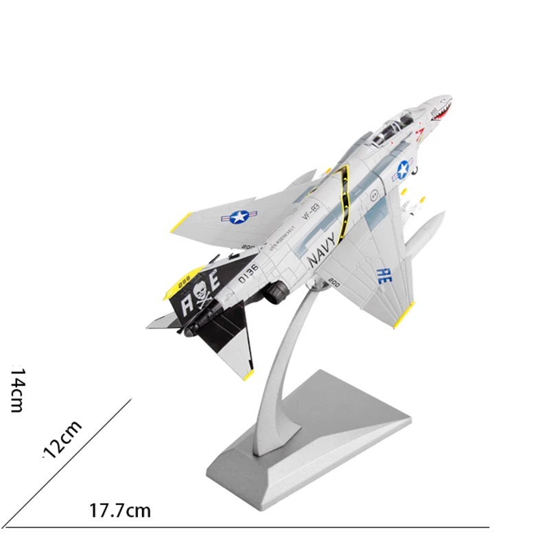 Детские игрушки 1/100 U-4C литой под давлением истребитель Воздушный самолет Phantom2 ВВС литой под давлением самолет модель игрушки подарок на год для мальчика