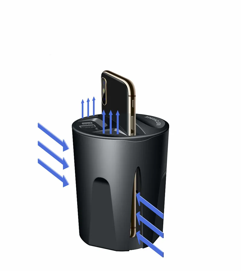 usb c 20w QI Car Wireless Fast Charger Cup for iPhone 8 X Charge Holder Charge Stand for Apple XS MAX/XR samsung note10/9 Wirless Charging usb quick charge 3.0