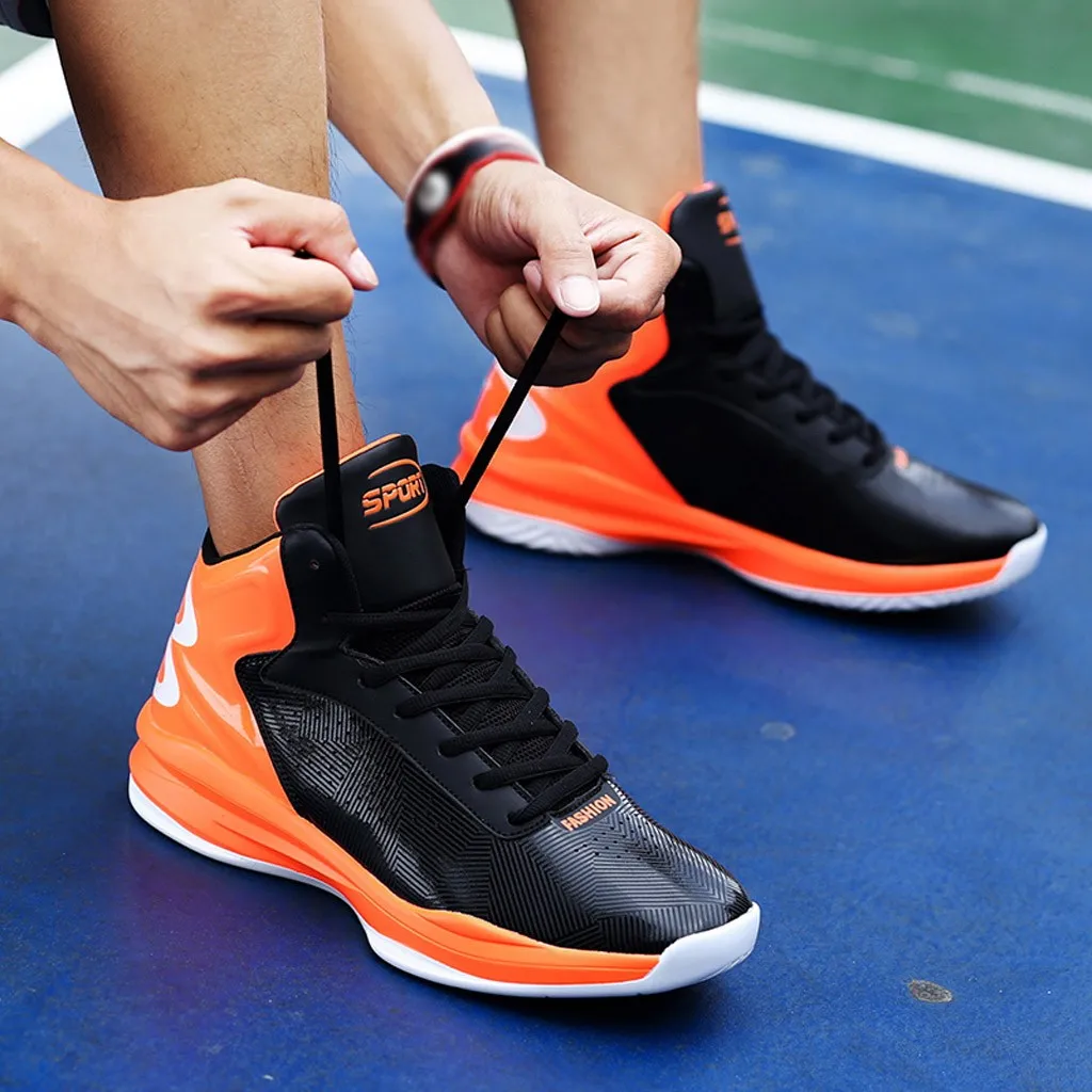 Man High-top Jordan Basketball Shoes Men's Cushioning Light Basketball Sneakers Anti-skid Breathable Outdoor Sports Shoes#g4