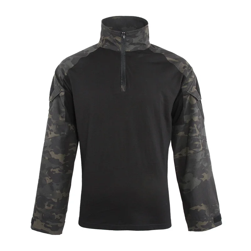 Отличная элитная мужская Военная камуфляжная футболка с длинным рукавом, брендовая армейская тактическая Мужская футболка с длинным рукавом для охоты