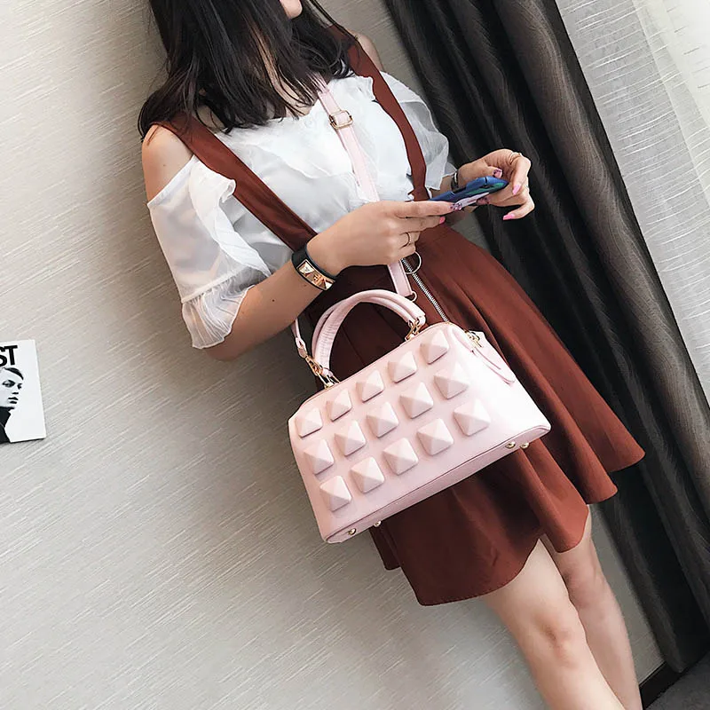 Women Boston Messenger Bag PU Leather Luxury Handbags Female Bags Designer Evening Party Shoulder Bags Casual Bolsa Tote SS0321 (22)