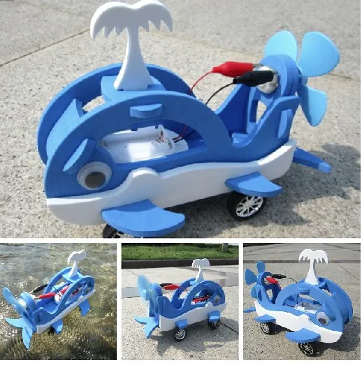 Diy Electric Orcas Robot Toy Car Assembly Model Children Puz To