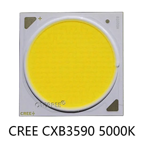 DIY CREE COB CXB3590 светодиодный светильник для выращивания с идеальным держателем 50-2303CR контактный плавник теплоотвод Meanwell драйвер 100 мм стеклянный объектив/Отражатель - Испускаемый цвет: CREE CXB3590 5000K