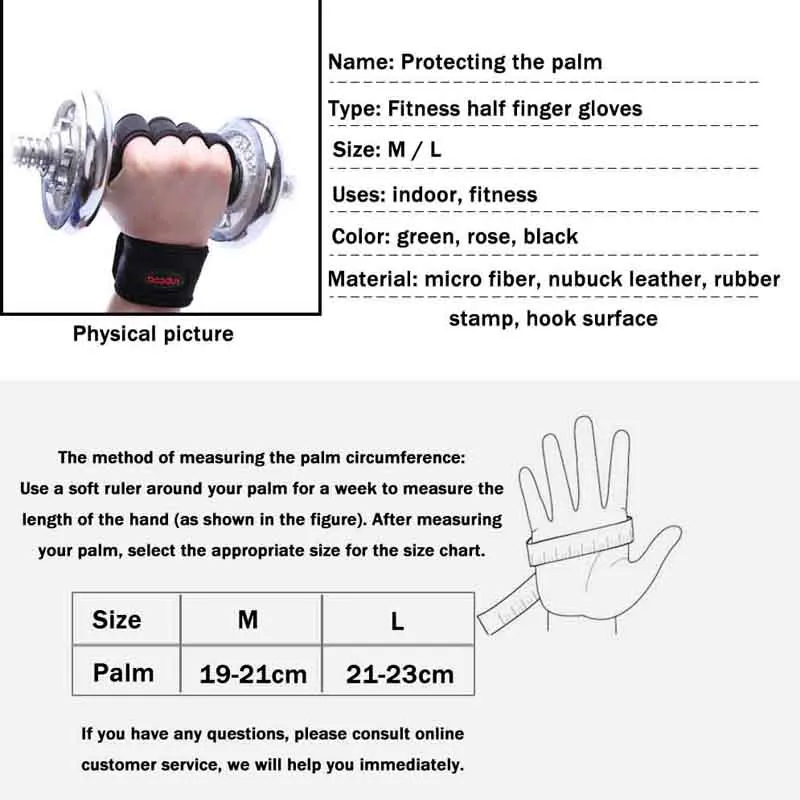 New 1 Pair Gym Fitness Gloves Weight Lifting Men Fitness Sports Body Building Silicone Anti-slip Palm Support Protector Gloves New 1 Pair Gym Fitness Gloves Weight Lifting Men Fitness Sports Body Building Silicone Anti-slip Palm Support Protector Gloves